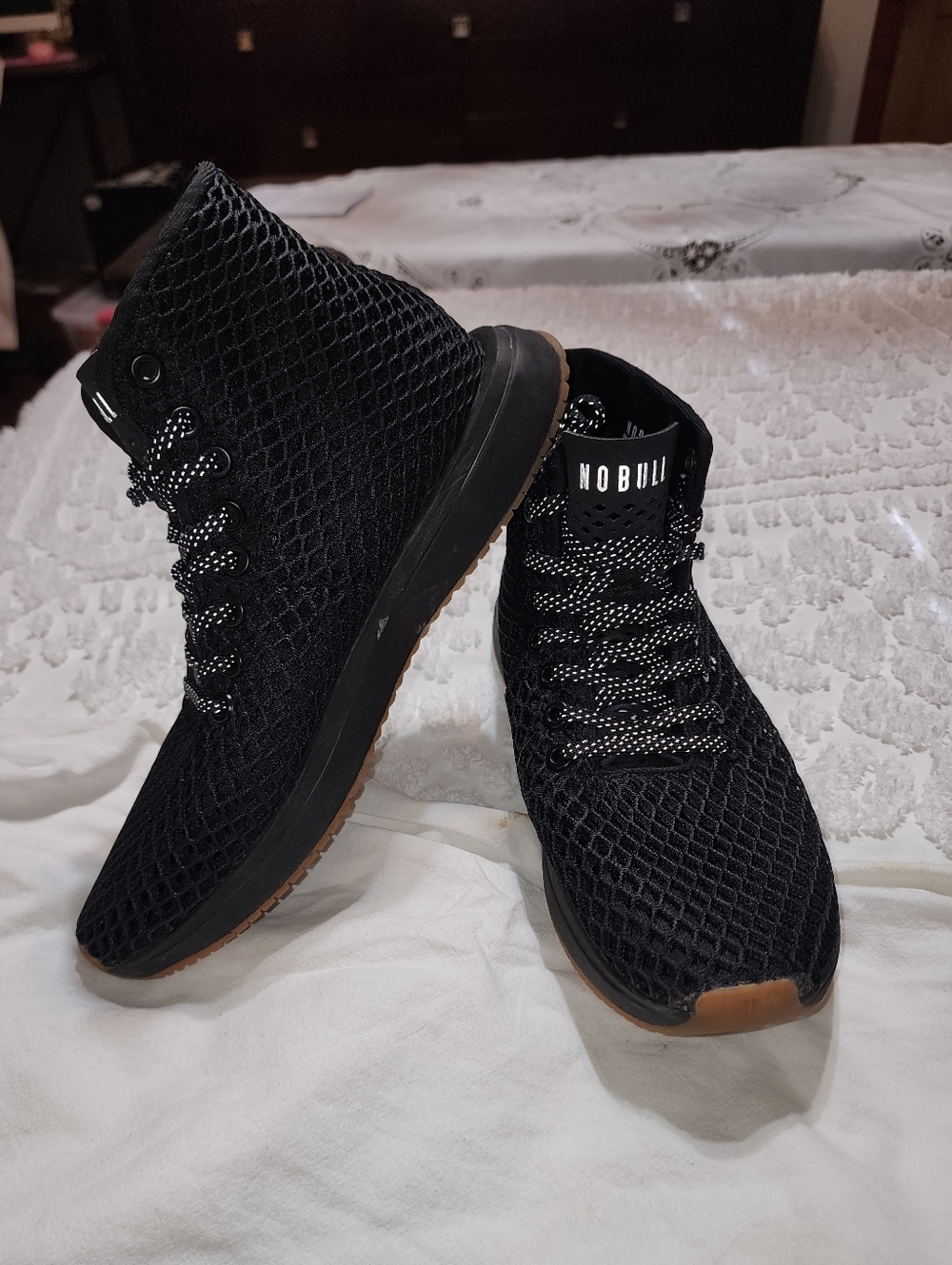NoBull Diamond Mesh Runner Hightop Sneakers W 7.5 M 6 - Picture 5 of 9